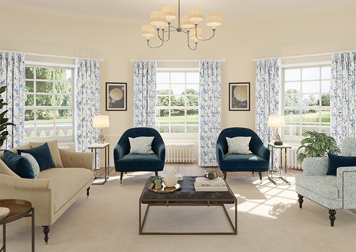 Iquitos, Indigo - Made to Measure Curtains - Image 14